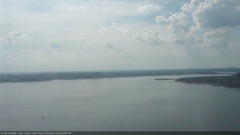 Lake Travis webcam, August 15, 2019 3:45 PM CT