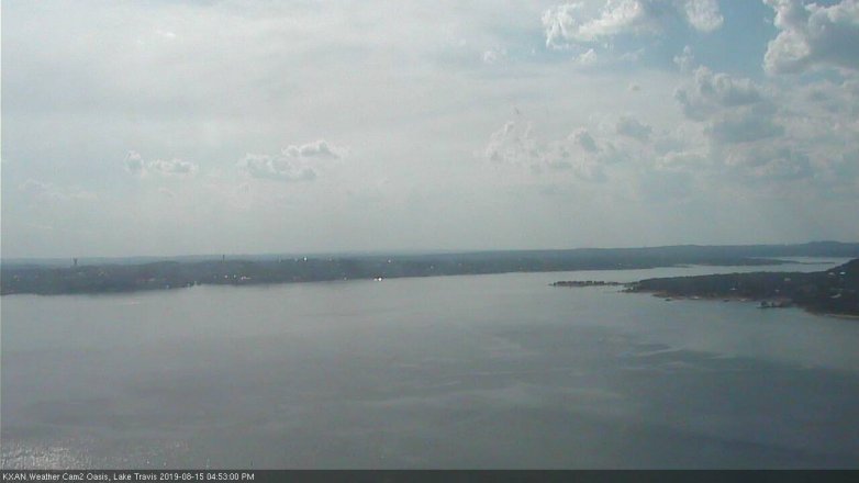 Lake Travis webcam, August 15, 2019 3:55 PM CT