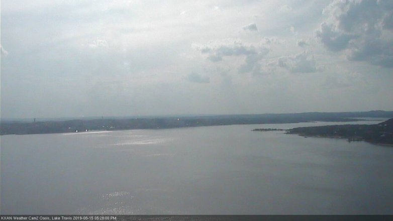 Lake Travis webcam, August 15, 2019 4:30 PM CT