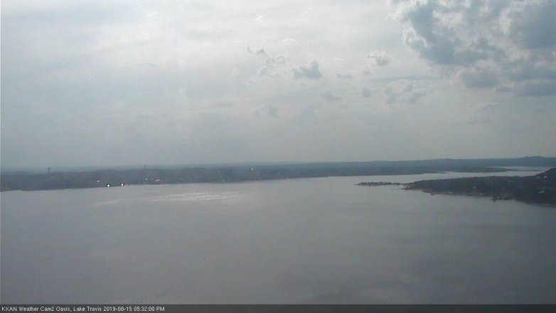 Lake Travis webcam, August 15, 2019 4:35 PM CT