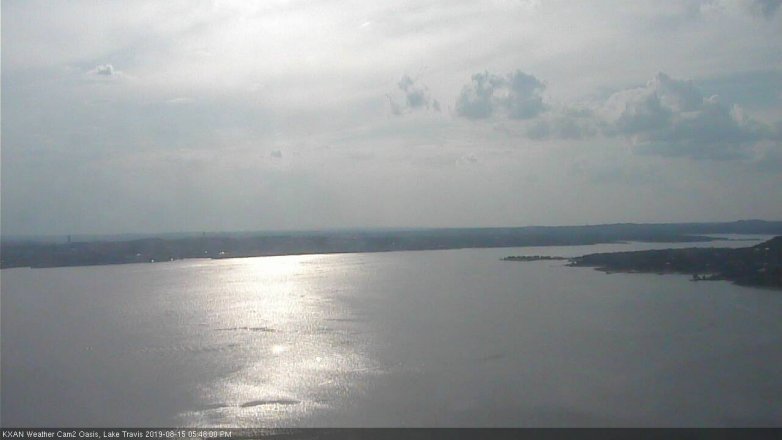 Lake Travis webcam, August 15, 2019 4:50 PM CT