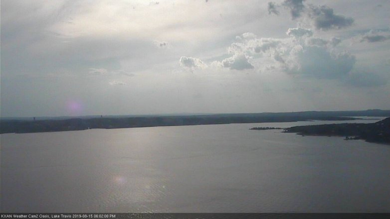 Lake Travis webcam, August 15, 2019 5:05 PM CT