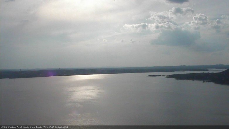 Lake Travis webcam, August 15, 2019 5:10 PM CT