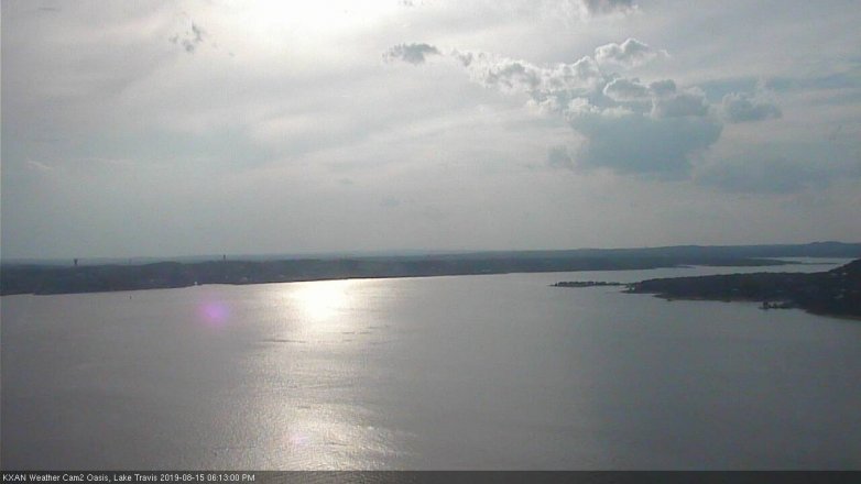 Lake Travis webcam, August 15, 2019 5:15 PM CT