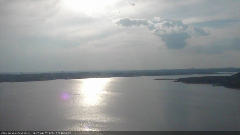 Lake Travis webcam, August 15, 2019 5:20 PM CT