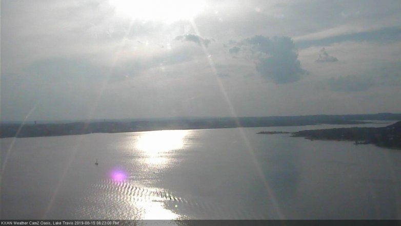 Lake Travis webcam, August 15, 2019 5:25 PM CT
