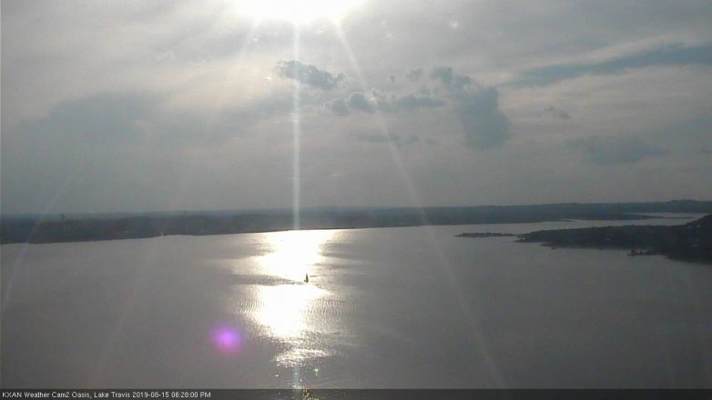Lake Travis webcam, August 15, 2019 5:30 PM CT