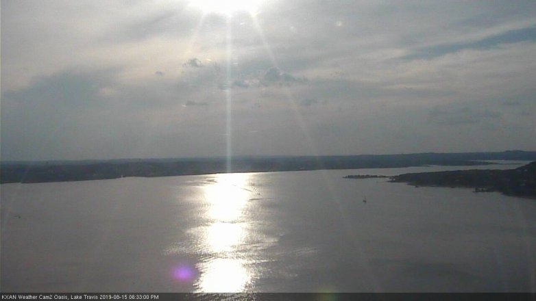 Lake Travis webcam, August 15, 2019 5:35 PM CT