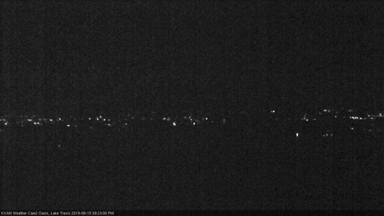 Lake Travis webcam, August 15, 2019 8:25 PM CT