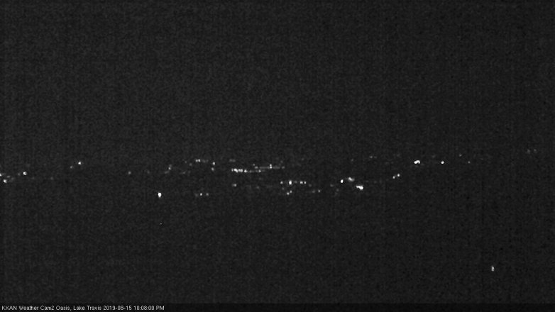 Lake Travis webcam, August 15, 2019 9:10 PM CT