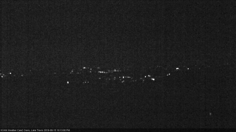 Lake Travis webcam, August 15, 2019 9:15 PM CT