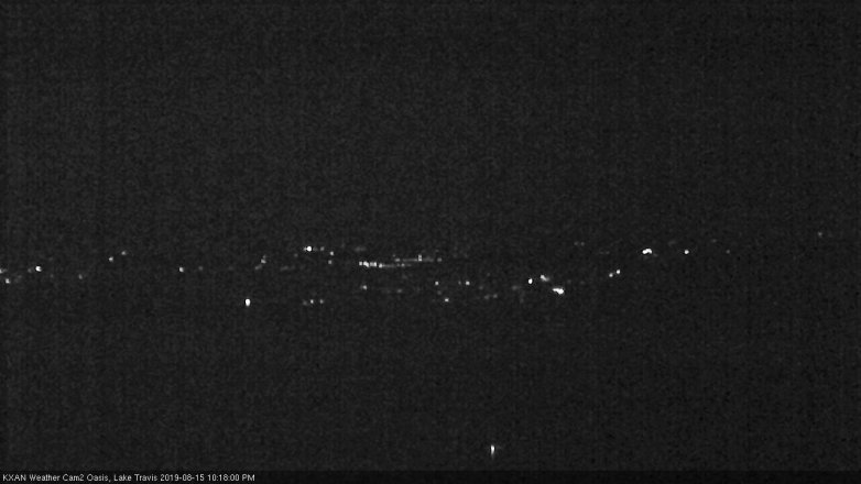 Lake Travis webcam, August 15, 2019 9:20 PM CT