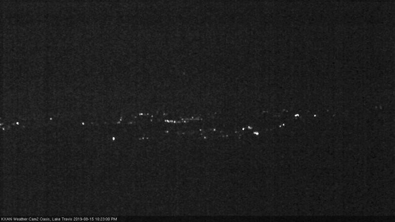 Lake Travis webcam, August 15, 2019 9:25 PM CT