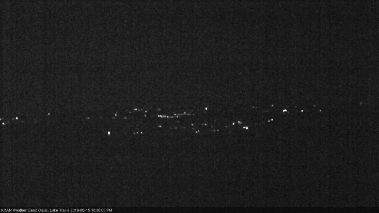Lake Travis webcam, August 15, 2019 9:40 PM CT