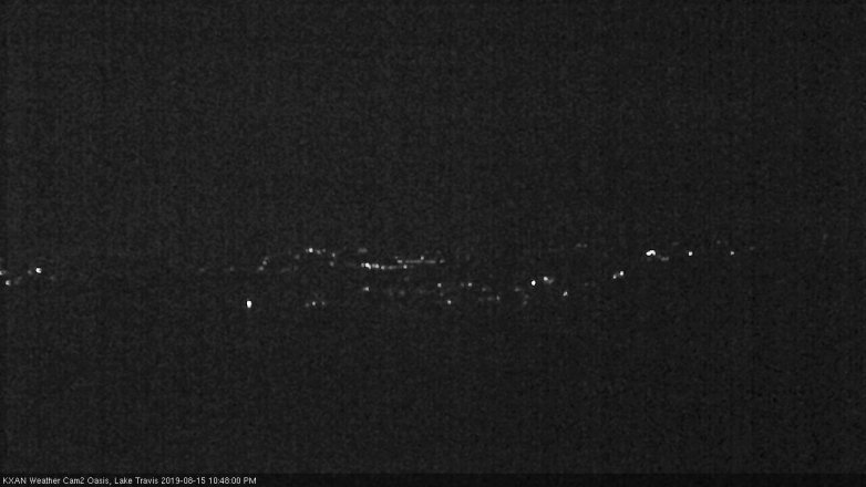 Lake Travis webcam, August 15, 2019 9:50 PM CT