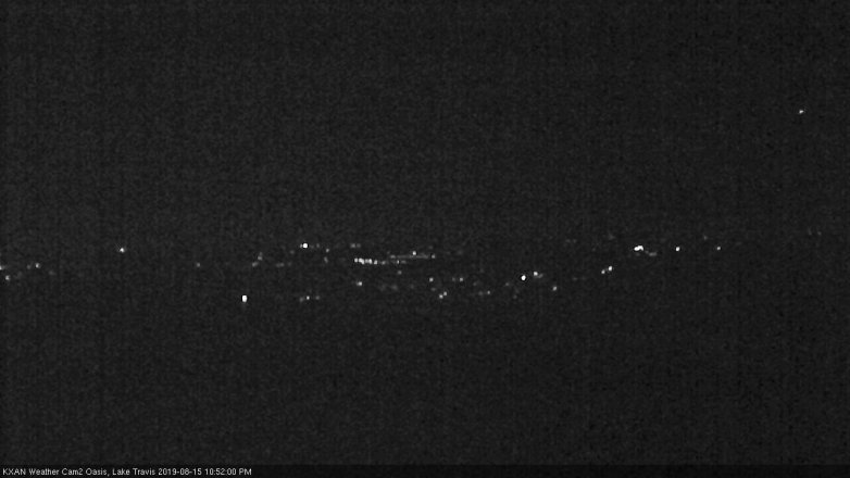 Lake Travis webcam, August 15, 2019 9:55 PM CT