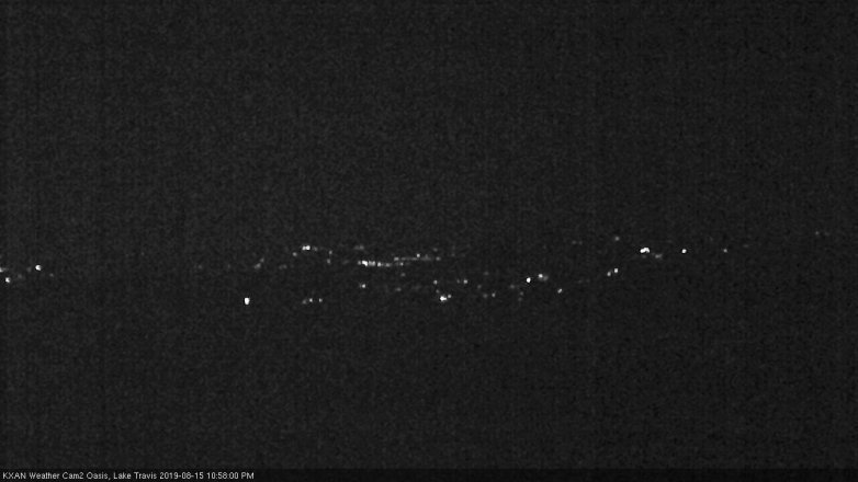 Lake Travis webcam, August 15, 2019 10:00 PM CT