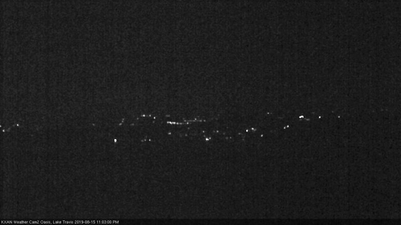 Lake Travis webcam, August 15, 2019 10:05 PM CT