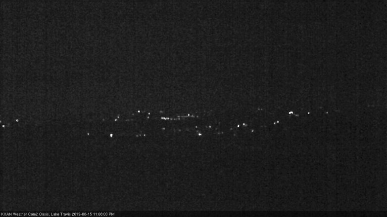 Lake Travis webcam, August 15, 2019 10:10 PM CT