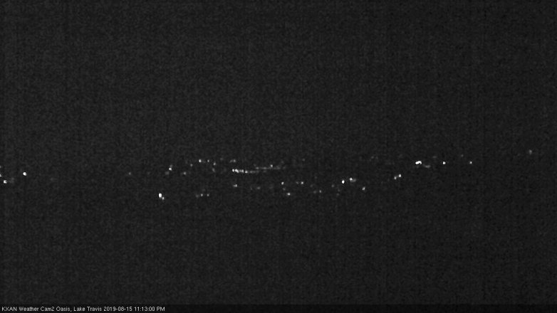 Lake Travis webcam, August 15, 2019 10:15 PM CT