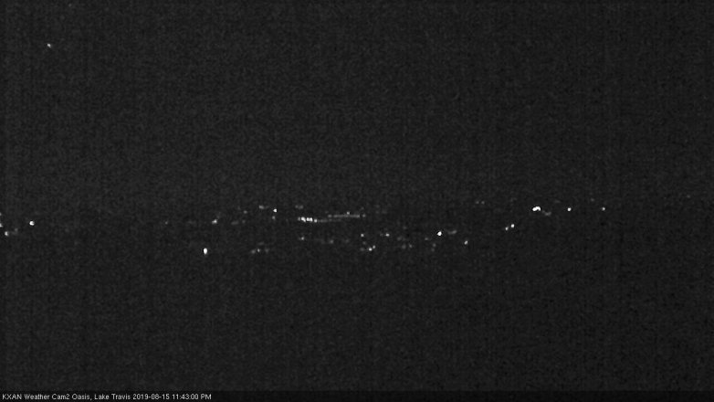 Lake Travis webcam, August 15, 2019 10:45 PM CT