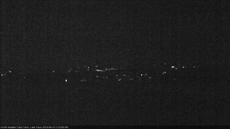 Lake Travis webcam, August 15, 2019 10:55 PM CT