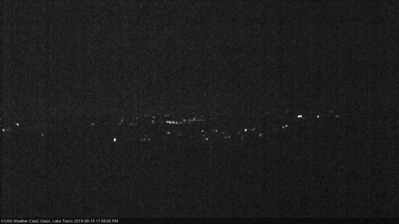 Lake Travis webcam, August 15, 2019 11:00 PM CT