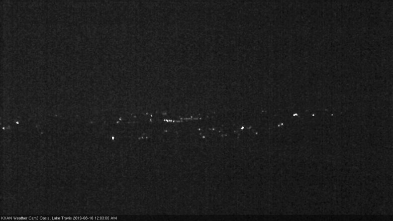 Lake Travis webcam, August 15, 2019 11:05 PM CT