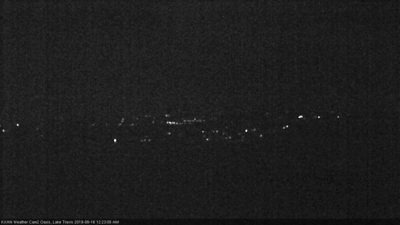 Lake Travis webcam, August 15, 2019 11:25 PM CT