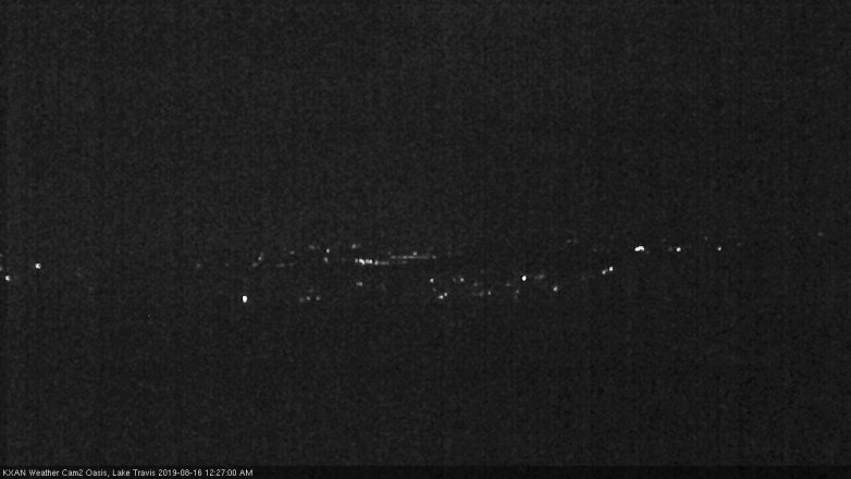 Lake Travis webcam, August 15, 2019 11:30 PM CT