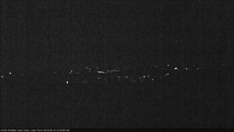 Lake Travis webcam, August 15, 2019 11:45 PM CT