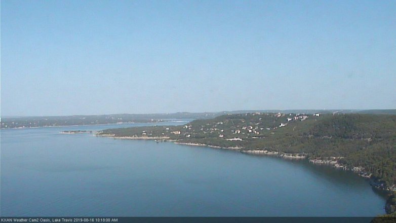 Lake Travis webcam, August 16, 2019 9:20 AM CT