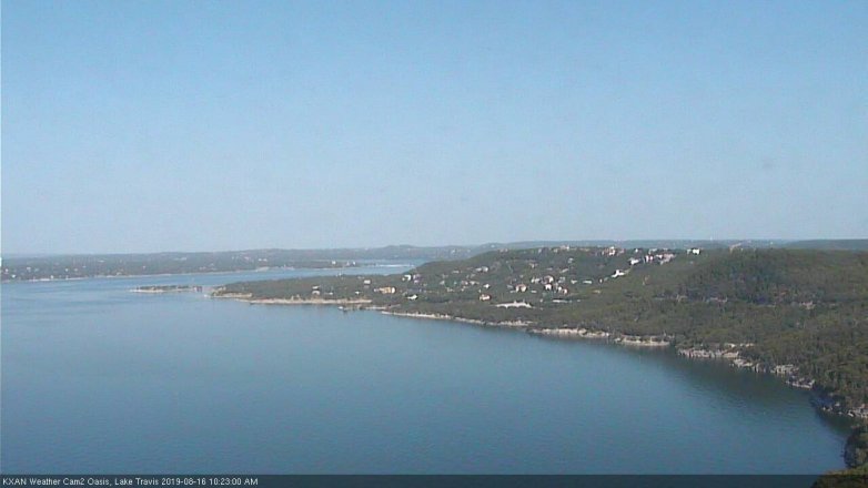 Lake Travis webcam, August 16, 2019 9:25 AM CT