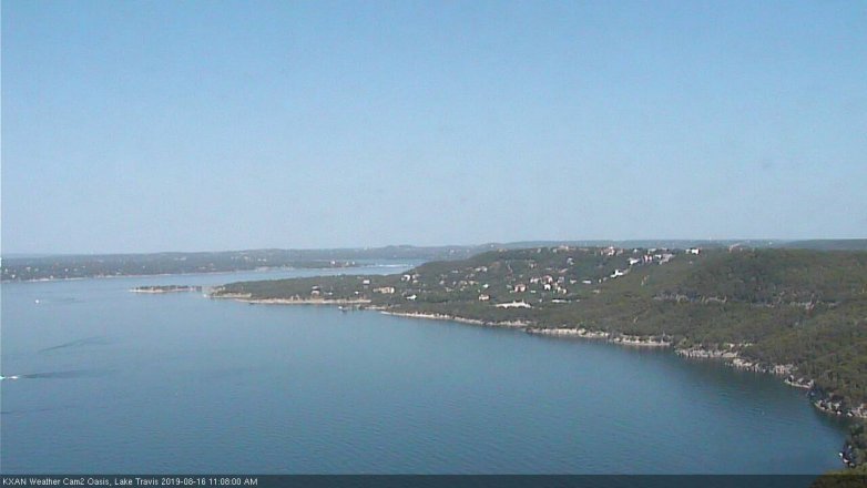 Lake Travis webcam, August 16, 2019 10:10 AM CT