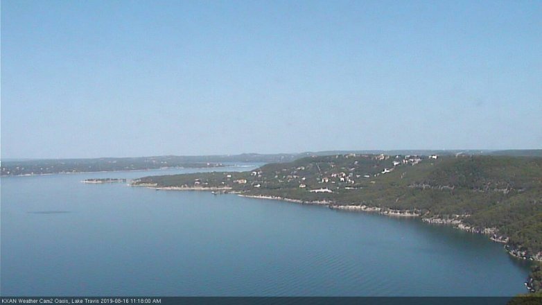 Lake Travis webcam, August 16, 2019 10:20 AM CT