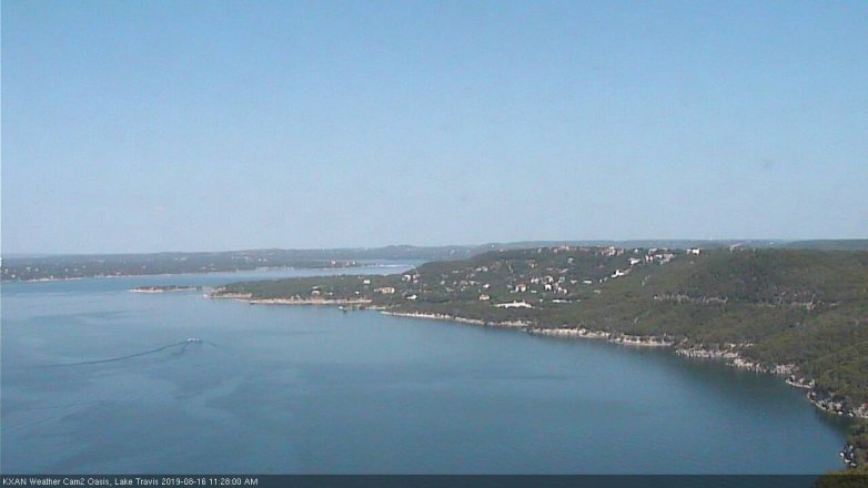 Lake Travis webcam, August 16, 2019 10:30 AM CT