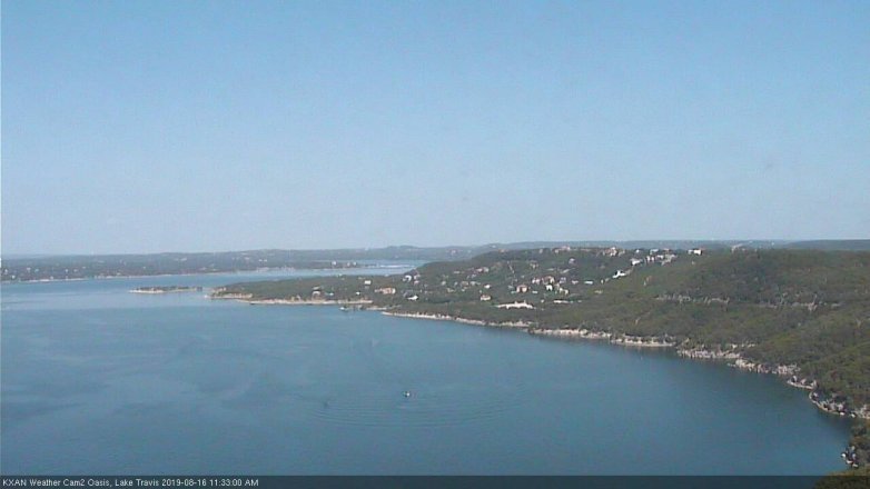 Lake Travis webcam, August 16, 2019 10:35 AM CT