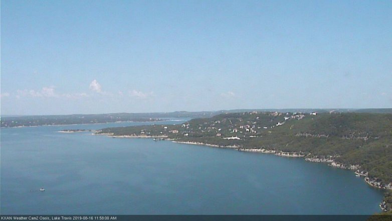 Lake Travis webcam, August 16, 2019 11:00 AM CT