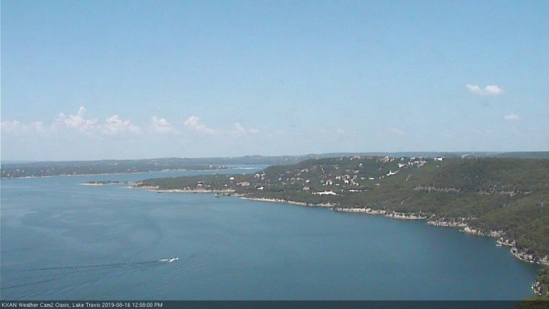 Lake Travis webcam, August 16, 2019 11:10 AM CT