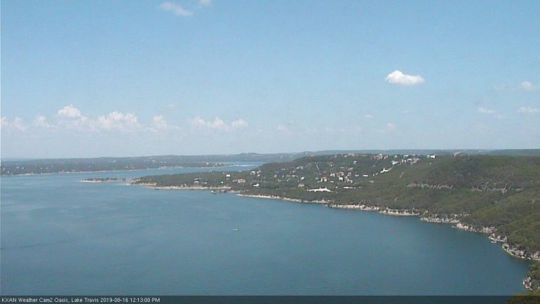 Lake Travis webcam, August 16, 2019 11:15 AM CT