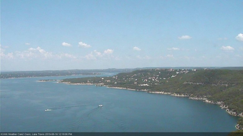 Lake Travis webcam, August 16, 2019 11:20 AM CT