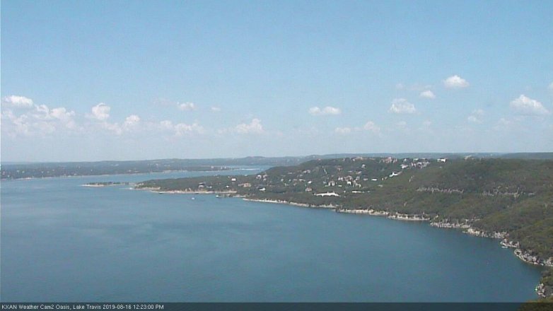 Lake Travis webcam, August 16, 2019 11:25 AM CT