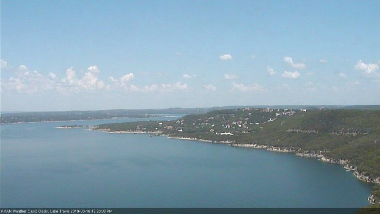Lake Travis webcam, August 16, 2019 11:30 AM CT