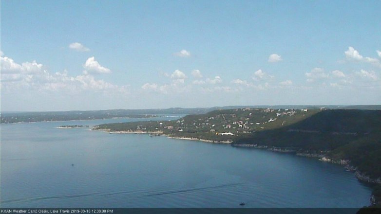 Lake Travis webcam, August 16, 2019 11:40 AM CT
