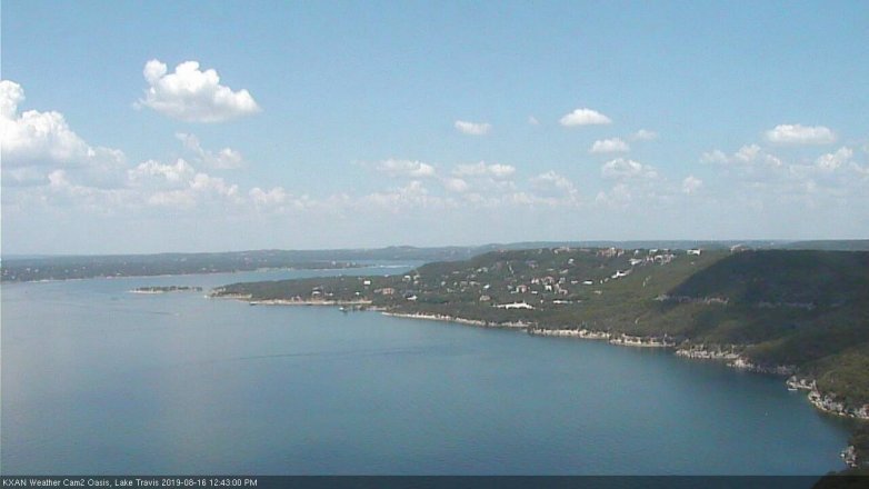 Lake Travis webcam, August 16, 2019 11:45 AM CT