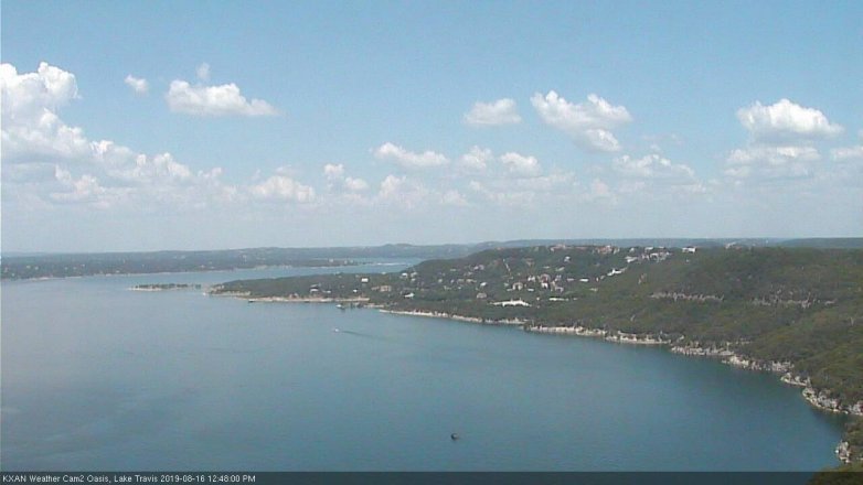 Lake Travis webcam, August 16, 2019 11:50 AM CT
