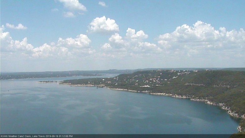 Lake Travis webcam, August 16, 2019 12:15 PM CT