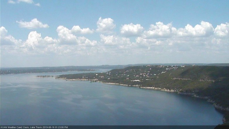 Lake Travis webcam, August 16, 2019 12:25 PM CT