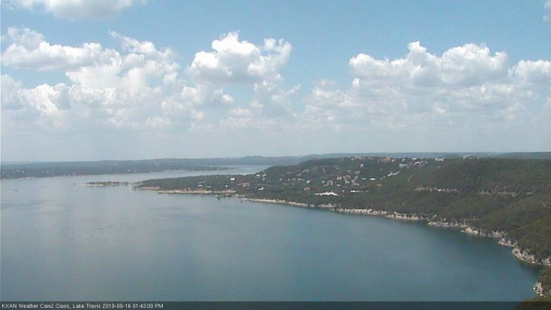 Lake Travis webcam, August 16, 2019 12:45 PM CT