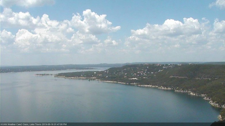 Lake Travis webcam, August 16, 2019 12:50 PM CT